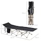 image 7 of Outsunny Single Portable Outdoor Military Sleeping Bed Camping Cot Black