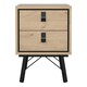 image 2 of Ry Bedside Cabinet 2 Drawer Jackson Hickory Oak