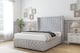 image 2 of Sloomy Rutherford Silver Naples Divan Bed With Mattress No Drawers With 54" Wingback Headboard & 12" Matching Footboard 3' Single | Silver | Silver | Single | 1