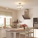 image 8 of HOMCOM Semi Flush Mount Modern Crystal Chandelier Ceiling Light