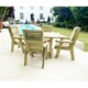 image 3 of Heavy Duty Table and Chair Set - 1 Square Table - 4 Chairs - 4 Seater