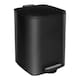 image 1 of Harbour Housewares Square Stainless Steel Kitchen Pedal Bin - 20L | Black | Black | One Size