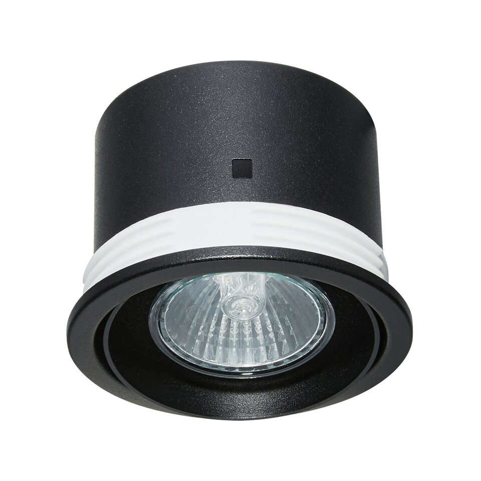 image 1 of Nordlux Sorina Indoor Downlight Black Metal GU10 Tilting - Mains Powered, IP20 | Black | Black