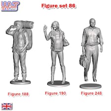 Trackside Unpainted Figures Scenery Display 3 x Figures Set 86 New 1:32 WASP