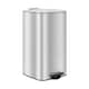 image 1 of Harbour Housewares Square Stainless Steel Kitchen Pedal Bin - 30L - Brushed | Silver | Brushed