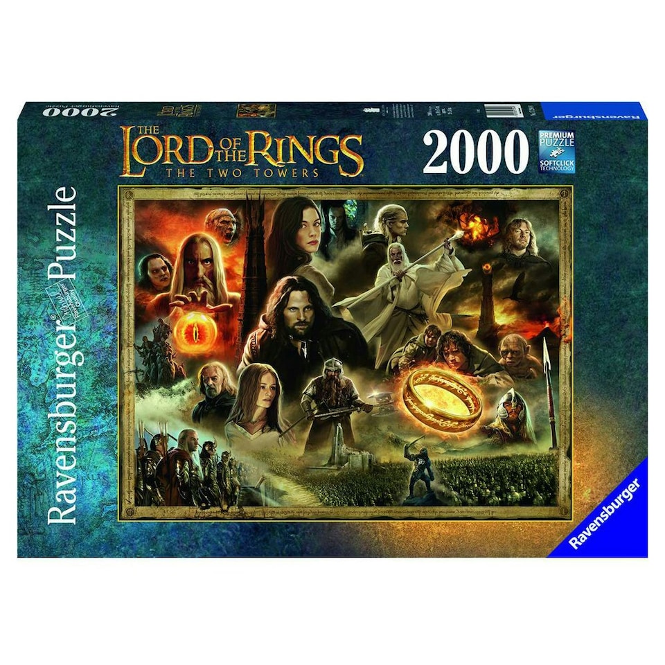image 1 of Ravensburger Lord of the Rings The Two Towers 2000 Piece Jigsaw Puzzle