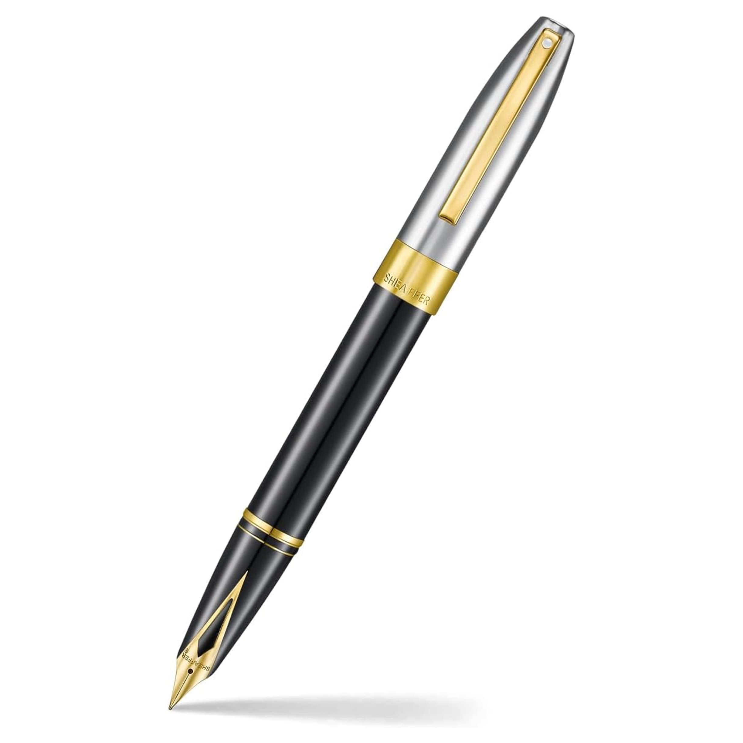 Sheaffer Legacy 9065 Fountain Pen Medium Nib Glossy Black, Gold Trim