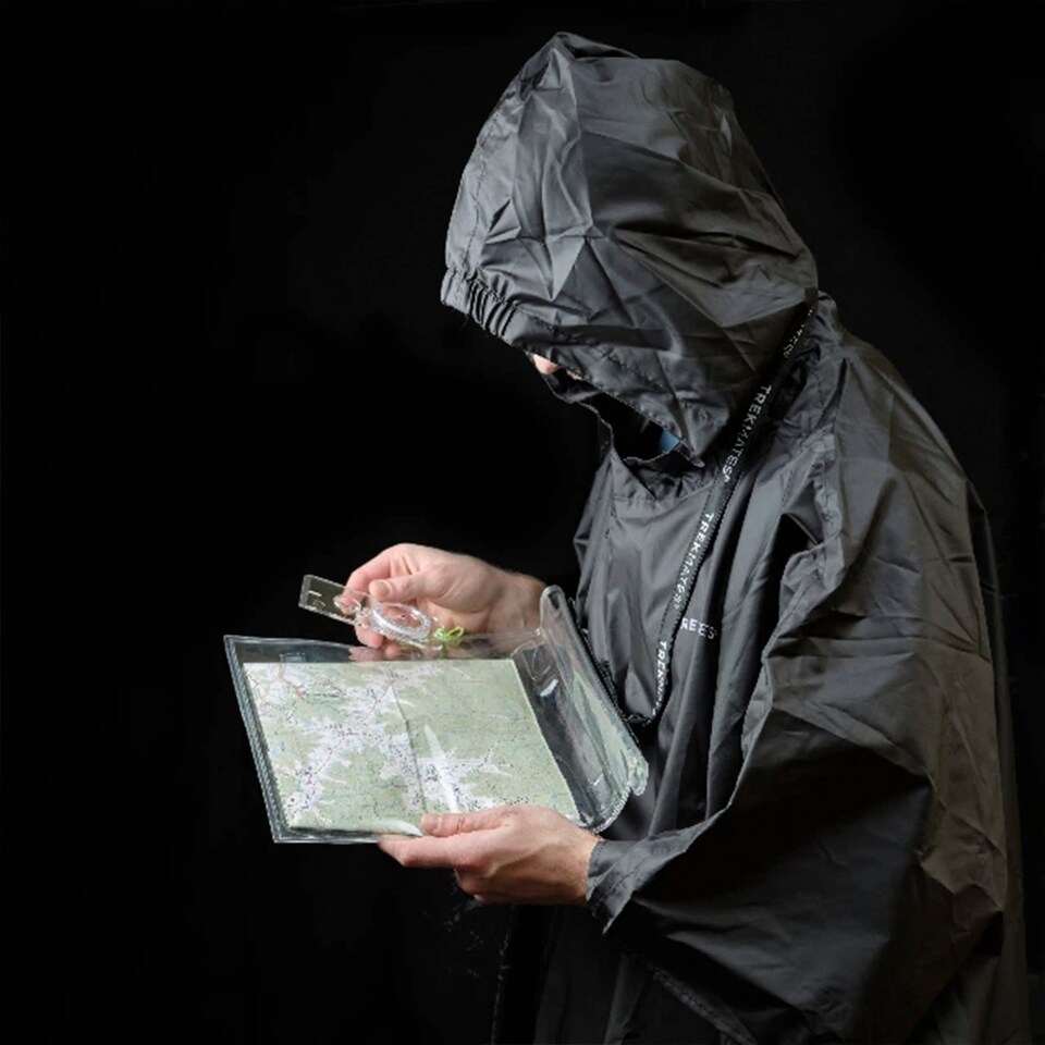 image 1 of Dry Map Case Set Waterproof Hiking Walking Navigation Outdoor Kit | White | White | 1