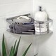 image 2 of Showerdrape Contempo Wall Mounted Stainless Steel Chrome Large Basket | Silver | 1