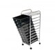 image 8 of Oypla 10 Drawer Storage Mobile Makeup Salon Trolley Portable Storage Organiser Black