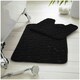 image 1 of VELVETIO 2Pc Pebble Bath Mat Set Memory Foam Bathroom Toilet Rugs Black