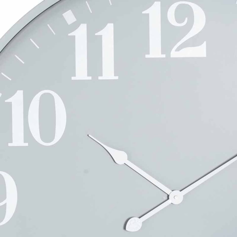 image 1 of Ashmount Large Wall Clock - Metal - L5 x W80 x H80 cm - Grey Grey