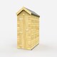 image 1 of 4 x 7 Feet Apex Shed - Single Door Without Windows - Wood - L214 x W118 x H217 cm Brown