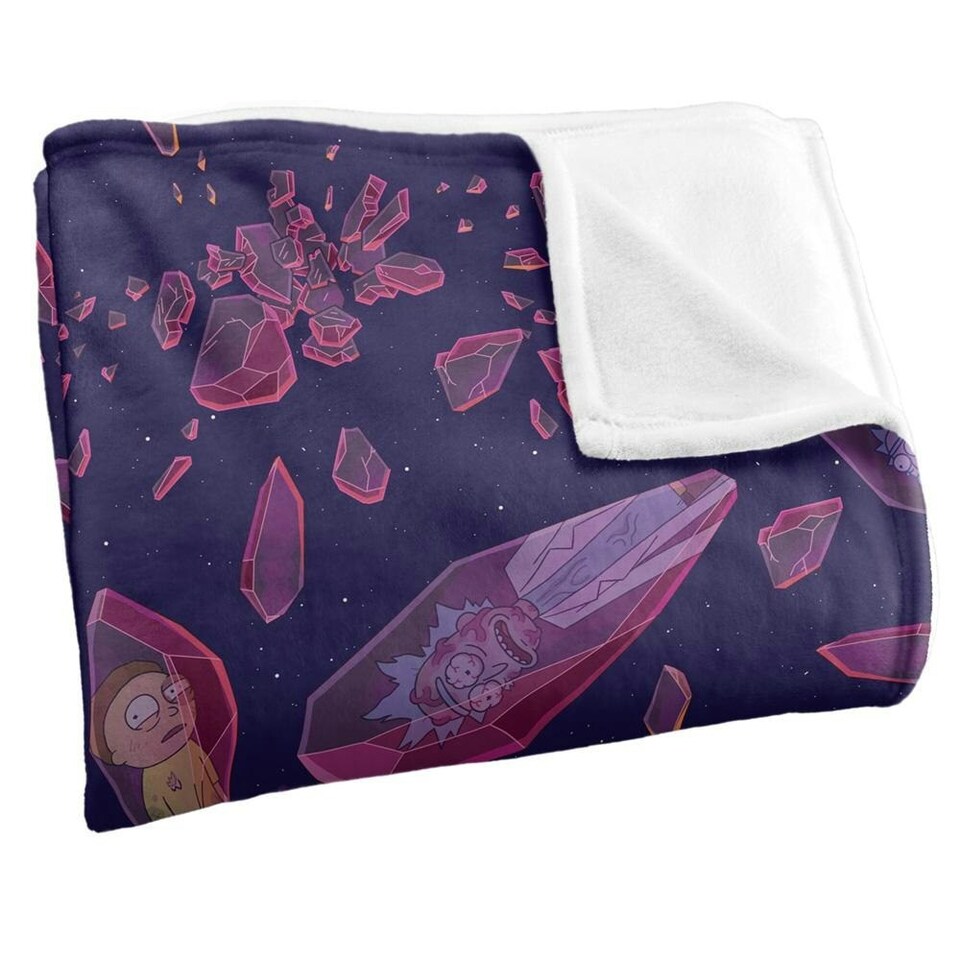 image 1 of Rick And Morty Time Crystal Blanket - Multicoloured - One Size