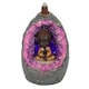 image 2 of Something Different Buddha Cave Backflow Incense Burner - Grey/Purple - One Size