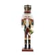image 1 of Living and Home Classic Wooden Nutcracker Soldier Figurine –Festive Christmas Ornament