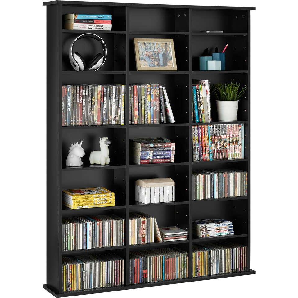 image 1 of Shelves Stevie - 21 compartments, height-adjustable, removable shelves Black