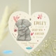 image 2 of Personalised Me To You Hold You Forever Wooden Heart Decoration