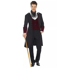 Fever Mens Gothic Vampire Costume Set - Black - M | Multi | M