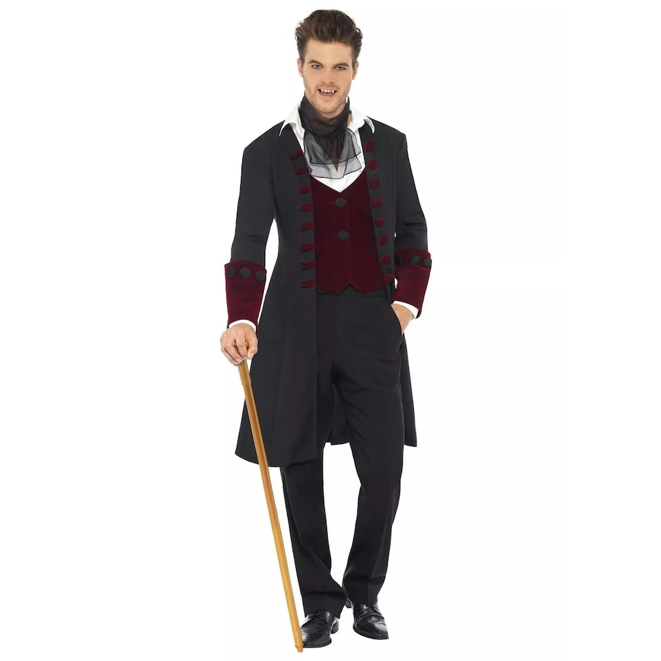 image 1 of Fever Mens Gothic Vampire Costume Set - Black - M | Multi | M
