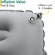 image 5 of Deluxe Inflatable Camping Pillow - Grey
