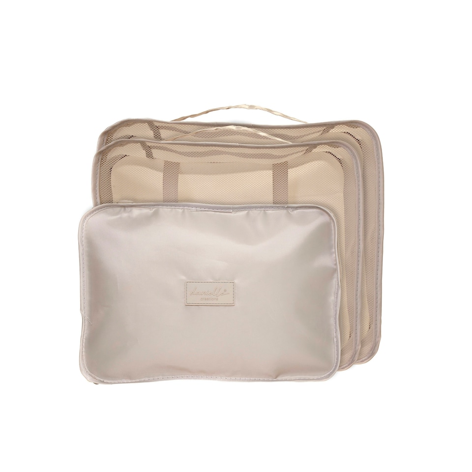 image 1 of Danielle Creations Grey Travel Packing Cubes Set Grey