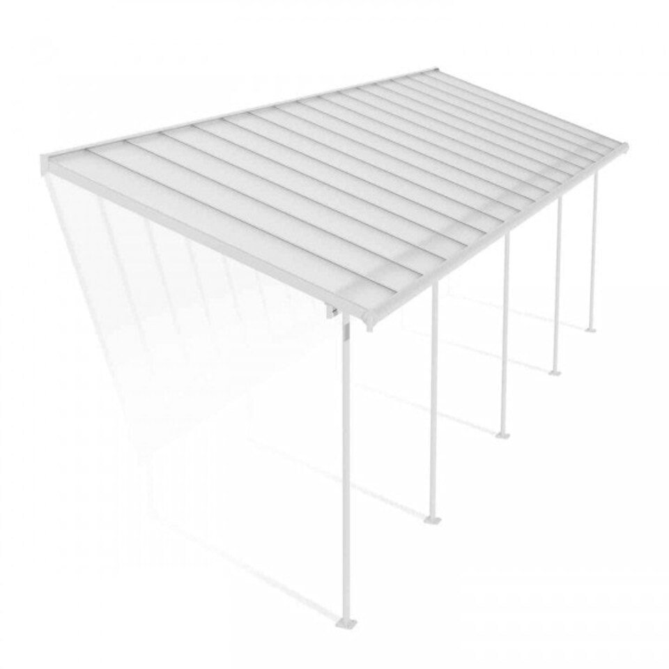 image 1 of Patio Cover Sierra 3 x 9.15 Clear - Polycarbonate - L924 x W299 x H305 cm - White White
