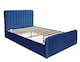 image 4 of Ottoman Gas Lift Up Storage Bed 3ft Single Blue Velvet Bed Bed Bedroom Furniture