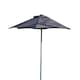 image 3 of Garden Parasol 2 Metre Patio Shade Sun Umbrella Rust Proof Aluminium Pole | Black