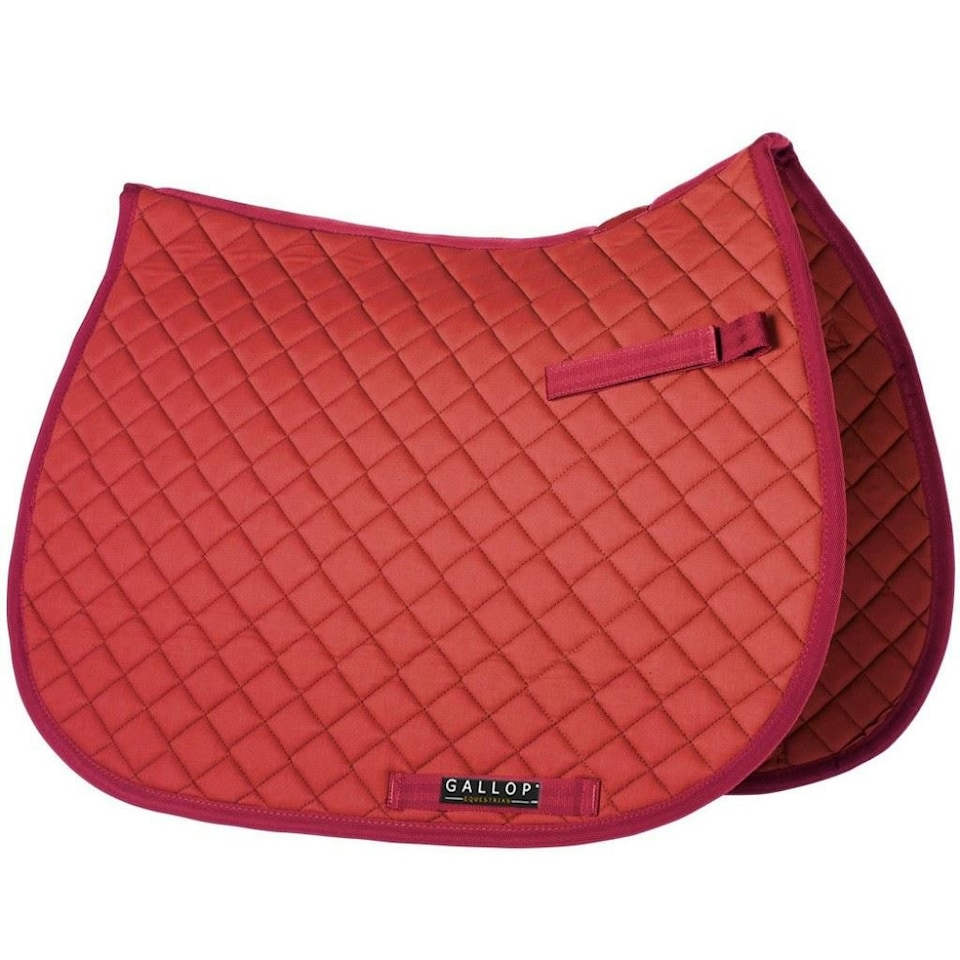 image 1 of Gallop Equestrian Light Classic Saddlecloth Red | Size: One Size
Colour: Red