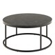 image 1 of Spiro Coffee Table with Black Marble Melamine Top & Black Legs
