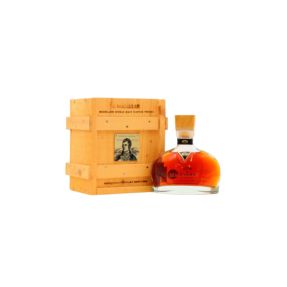 The Macallan Robert Burns Semiquincentenary Single Malt Scotch 1998 12 year old Whisky