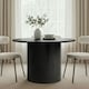 image 1 of OHS Madison Ribbed Round Dining Table Wood Effect
