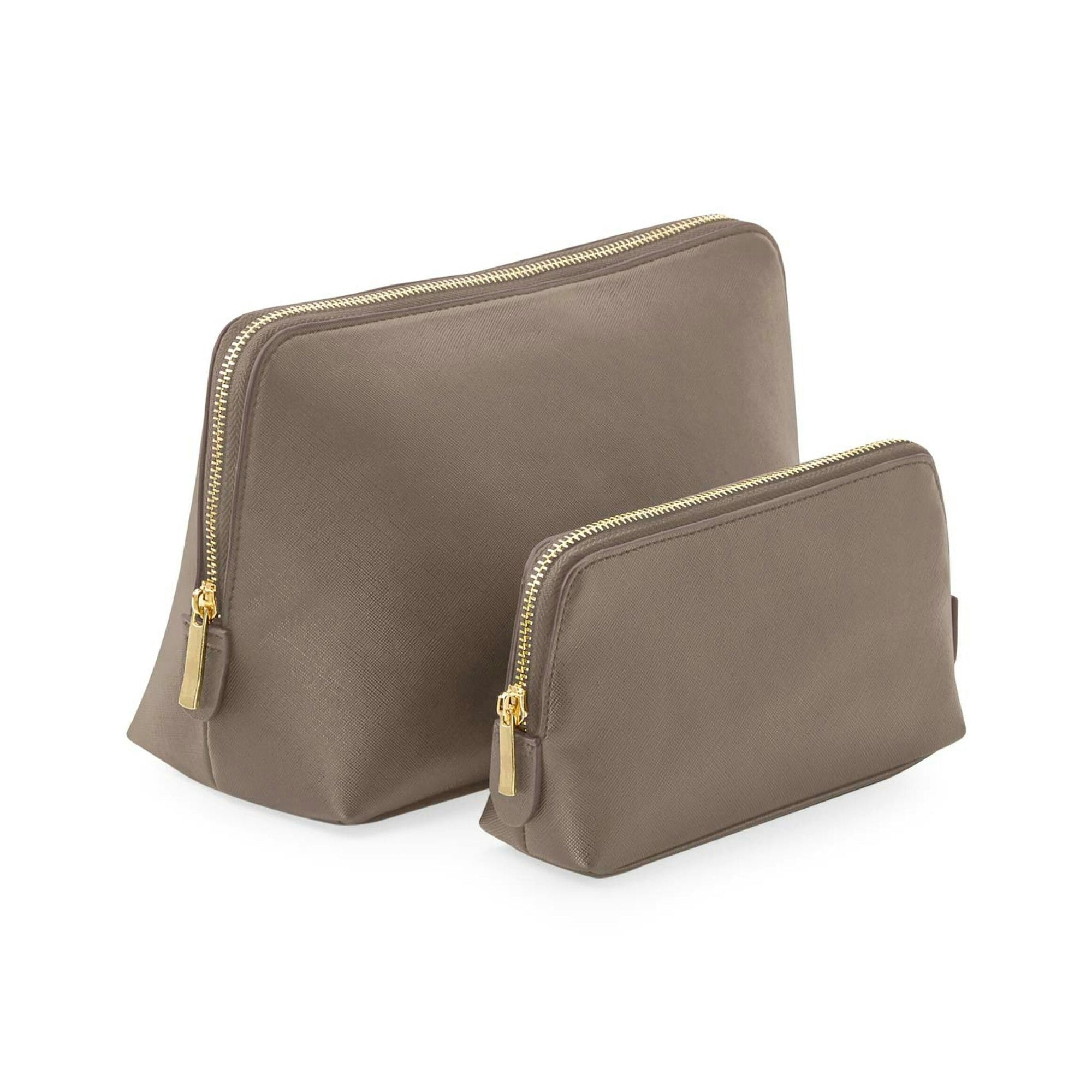 Bagbase Boutique Leather-Look PU Accessory Bag in Taupe | Size: Large