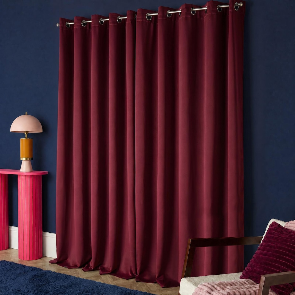 image 1 of OHS Essentials Eyelet Blackout Thermal Curtain Pair - 46x54 inch