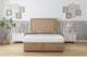 image 1 of Sloomy Ashford Latte Dumfries Ottoman Bed With Mattress With 54" Floor Standing Headboard 4' Small Double