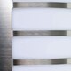 image 1 of ValueLights Medlock Bulkhead light Brushed Silver Bulkhead Light and E27 GLS LED 15W Cool White 6500K Bulb