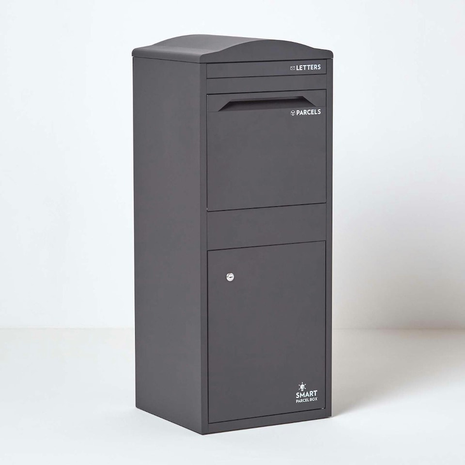 image 1 of SMART PARCEL BOX® Large Curved Top Front Access Dark Grey Grey