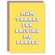 image 1 of Thanks Driving Me Places Bright Retro Yellow Mum Birthday Card