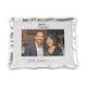 image 1 of Modern 25th Anniversary Picture Frame in Silver Plating with Rings Silver | One Size