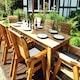 image 3 of Eight Seater Rectangular Table Set with Cushions - W340 x D216 x H98 - Fully Assembled - Grey