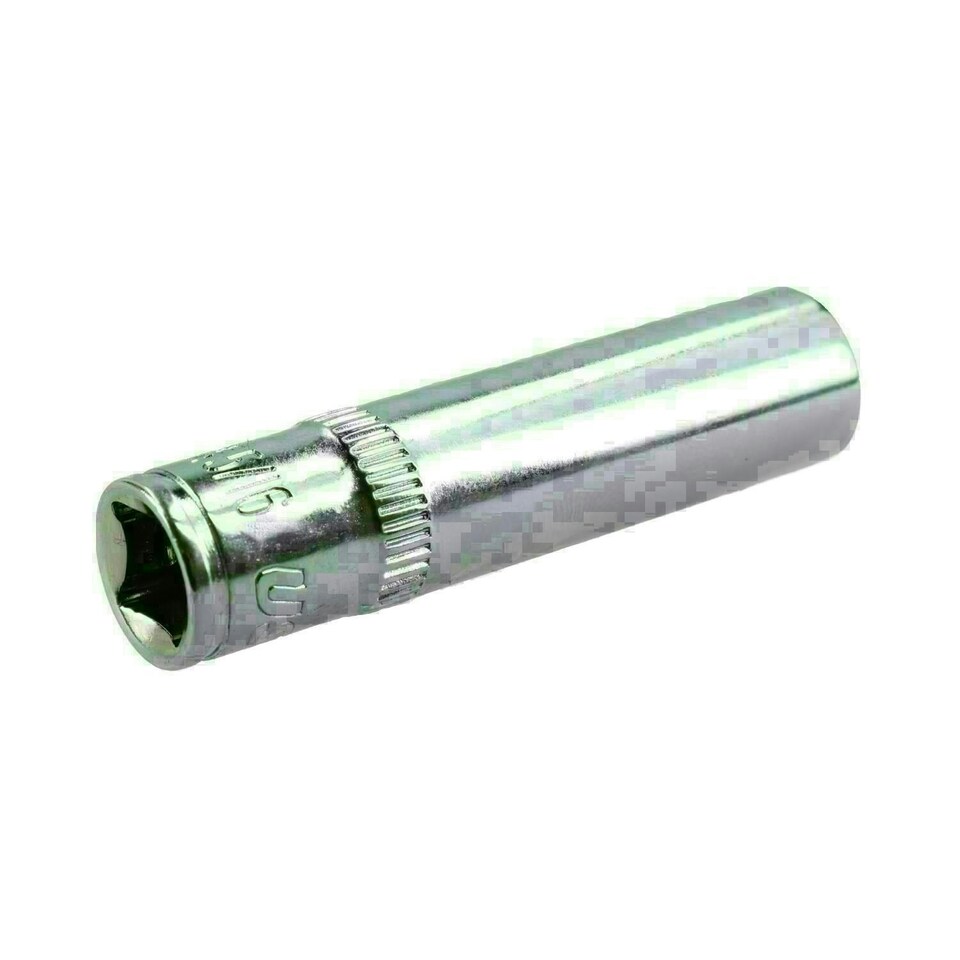 image 1 of 5/16" Deep SAE Socket 1/4" Drive 48mm Length 6 Point Chrome Vanadium Steel