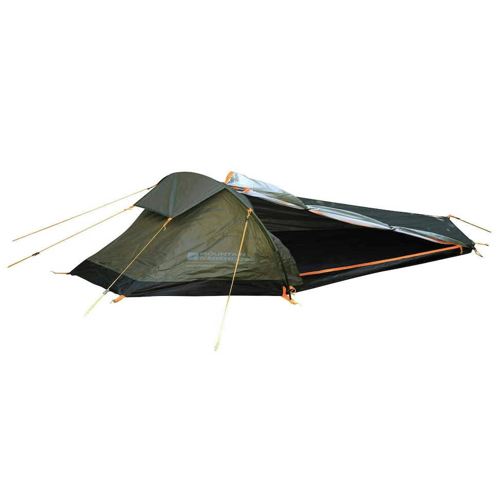 image 1 of Mountain Warehouse Backpacker Lightweight 1 Man Tent Waterproof Camping Person Green | Dark Green | One Size