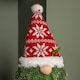 image 6 of 76cm Red and White Christmas Tree Standing Gonk with Snowflake Hat and Extendable Legs