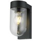 image 1 of Parnie - Black IP44 Outdoor Wall Light Black | Clear