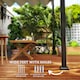 image 6 of Outsunny 2 x 3(m) Lean To Pergola with Retractable Roof, Wall Mounted Garden Gazebo Outdoor Sun Shade Shelter for Patio, Khaki