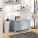image 2 of HOMCOM Large Storage Box Toy Chest Cabinet Container Unit Organizer with Lid & Safety Hinges, Grey
