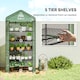 image 5 of Outsunny Widened Mini Greenhouse 5 Tier Green House, 193H x 90W x 49Dcm, Green