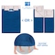 image 9 of SAIL Buddy Double Sleeping Bag with 2 Pillows - Extra Large 220x150cm, 250GSM, Water-Resistant