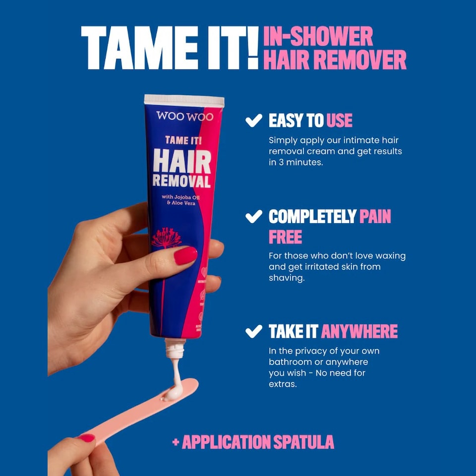 image 1 of WooWoo Tame It! Vegan In-Shower Hair Removal Cream 50ml